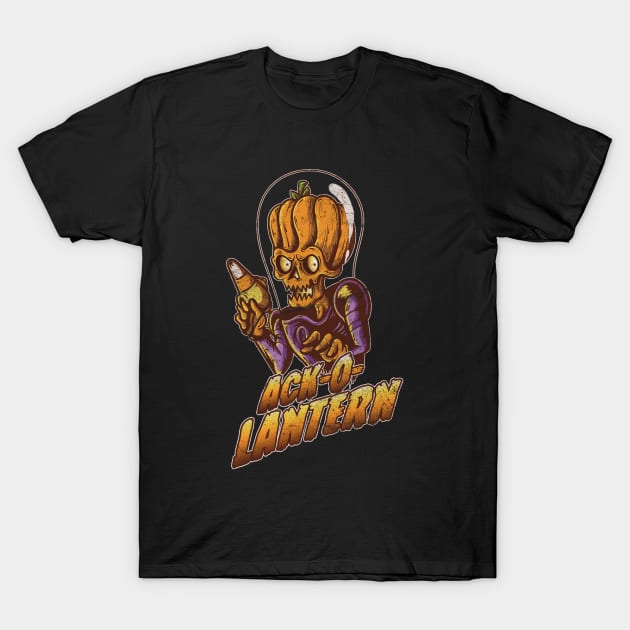 Ack O Lantern - Halloween T-Shirt by GeekMachine